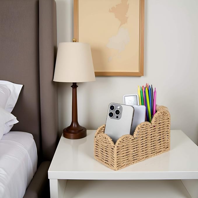 CubesLand Scalloped Pen Pencil Holder Cup, Makeup Brush Holder, TV Remote - Image 2