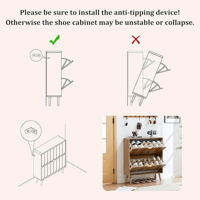 ORRD Shoe Storage Cabinet for Entryway - Image 7