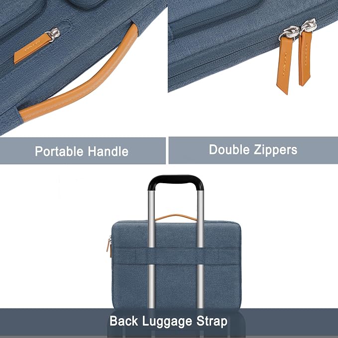 MOSISO 360 Protective Laptop Case 15 inch, 15 inch Laptop Sleeve Compatible - Image 4
