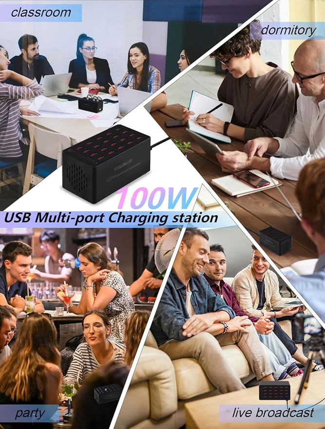 100W 20Port USB Charging Station - Image 3