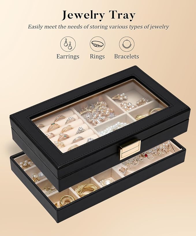 Homde Jewelry Tray Stackable Jewelry Box - Image 2