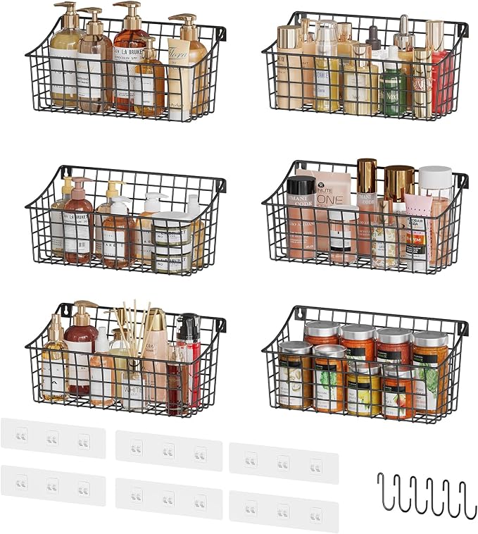 Sonyabecca 6 Pack Hanging Wall Basket - Image 5