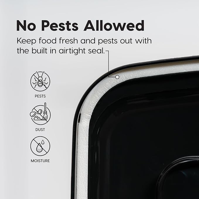 IRIS USA WeatherPro Airtight Dog Food Storage Container, Attachable Wheels - Image 7