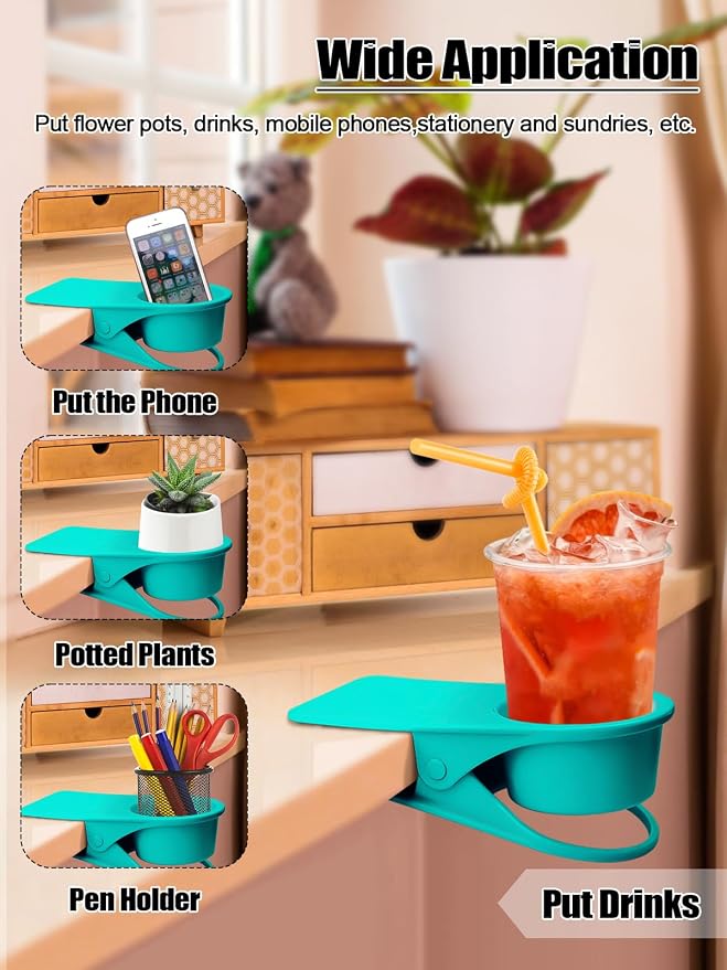 Kalolary 2-Pack Table Edge Cup Holder - Image 6