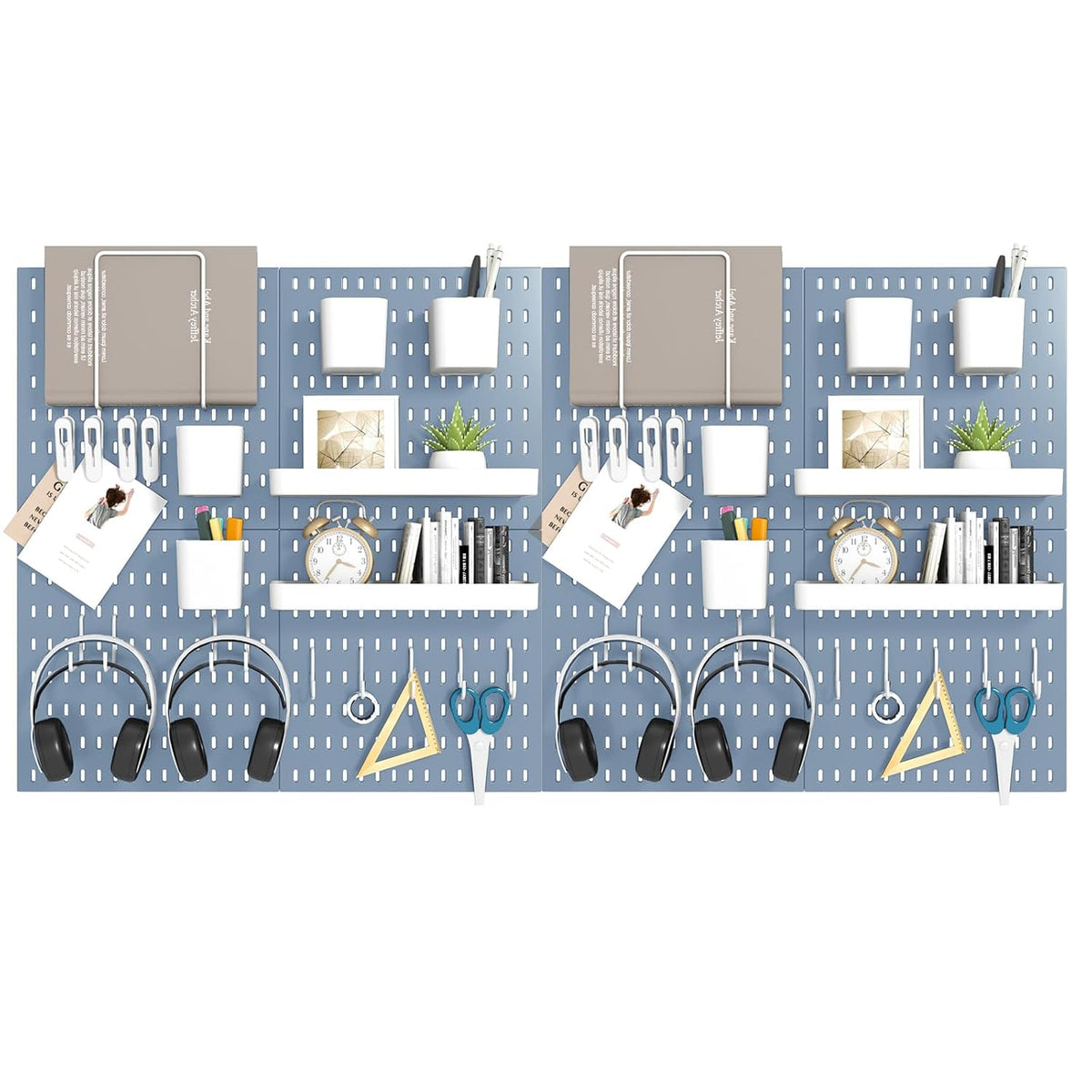 Peg Board Combination Kit, 8 Pegboards with 40 Accessories, Pegboard