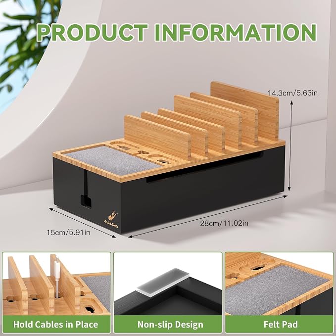 Pezin & Hulin Cord Organizer Box, Surge Protector Organizer, Device Charger - Image 6