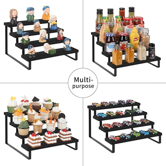 YINMIT Wooden Display Riser Stand, Tiered Perfume and Cologne Organizer Stand - Image 8