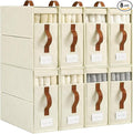 Bed Sheet Organizers and Storage, 8 Pack Linen Closet Organizers, Foldable by Freebat