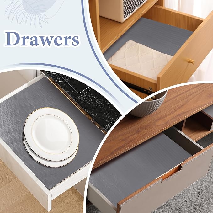 Drawer and Shelf Liner for Kitchen Cabinet: 17 in X 30 Ft Non Slip Waterproof - Image 5