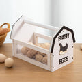 ZSHLXM Wood Farmhouse Egg Collecting Basket - Gather Fresh Eggs from
