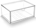 Prsildan Acrylic Makeup Organizer Stackable Clear Storage Drawers for