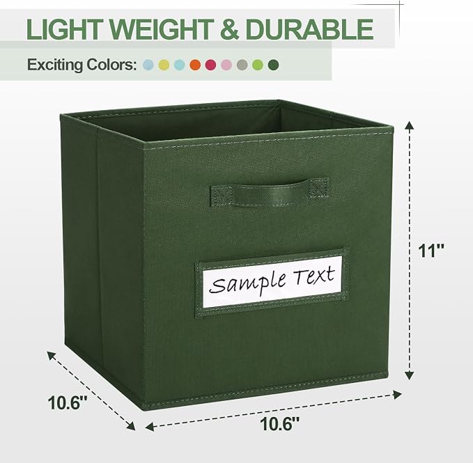 artsdi 11x11 storage cube bins Foldable Fabric storage cubes - Image 2