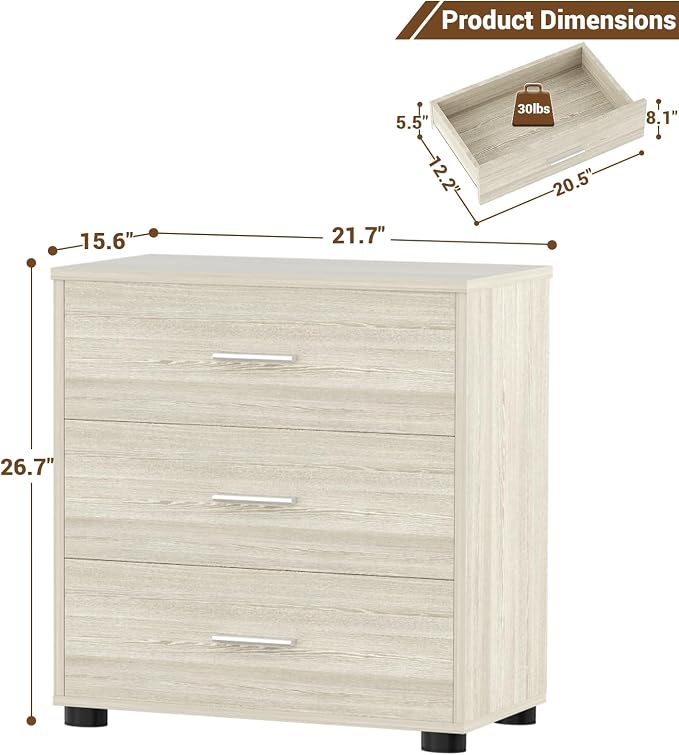 Aheaplus Closet Drawers Set of 2, Wood Closet Organizers and Storage - Image 8