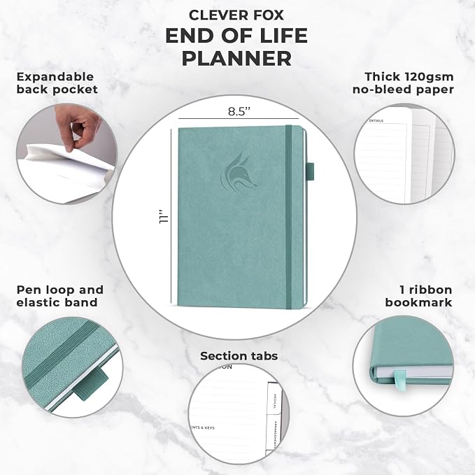 Clever Fox Large End of Life Planner – Guided Final Arrangements Organizer - Image 2