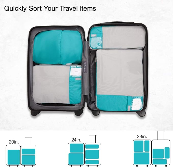 BAGSMART 6 Set /4 Set/2 Set Compression Packing Cubes - Image 3