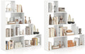 Tangkula 4-Tier Stepped Bookshelf, Freestanding 6 Cubes Ladder Bookcase by TANGKULA