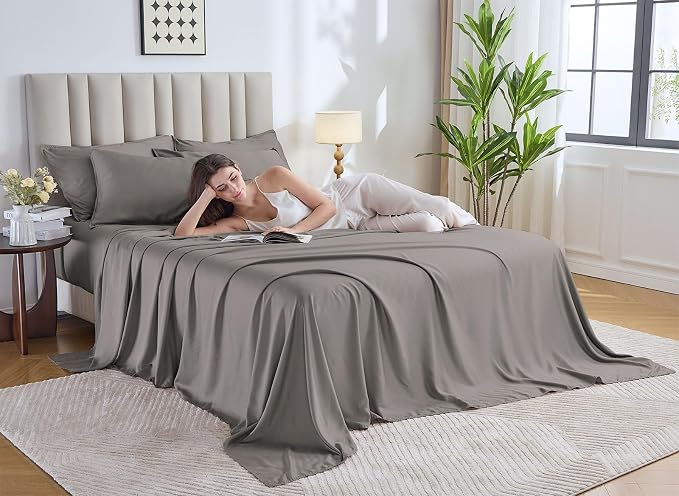 Queen Pillowcases by Pure Bamboo, Genuine 100% Organic Viscose Derived from - Image 4