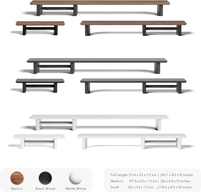 Raico Desk Cockpit Shelf Monitor Stand System Dual Screen Setup Wood Large Desk - Image 5