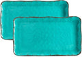 LEHAHA Vintage Melamine Serving Tray Set, Rectangular Large Serving by LEHAHA