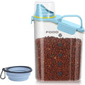 3-5 LBS Cat Dog Food Storage Container Upgraded Large Nozzle BPA-free, Plastic by LEAWALK