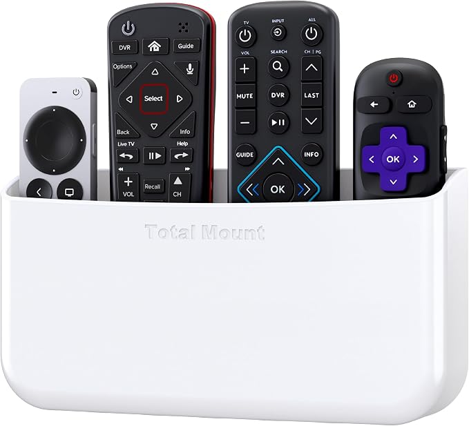 TotalMount Hole-Free Remote Holder – Eliminates Need to Drill Holes in Your Wall by TotalMount
