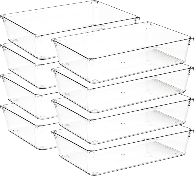 8 Pack Drawer Organizer by Ravinte+Decor
