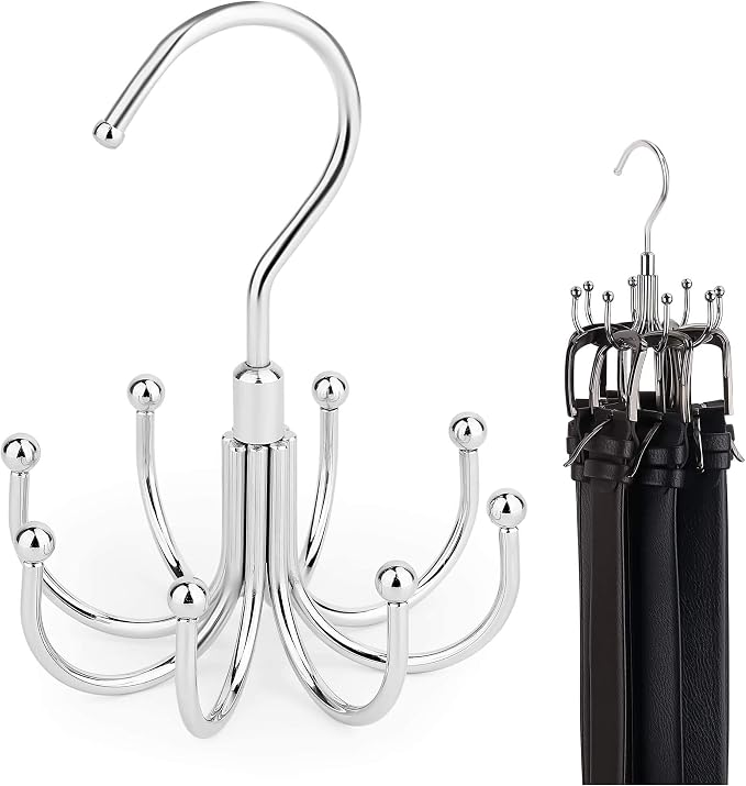ZEDODIER Belt Hanger, 2 Pack Rotatable Belt Rack Closet Accessories Organizer by ZEDODIER