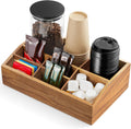 ALELION Acacia Wood Coffee Station Organizer for Countertop - 7