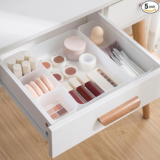 Poeland 5 Pcs Drawer Organizer Tray Storage Box by Poeland