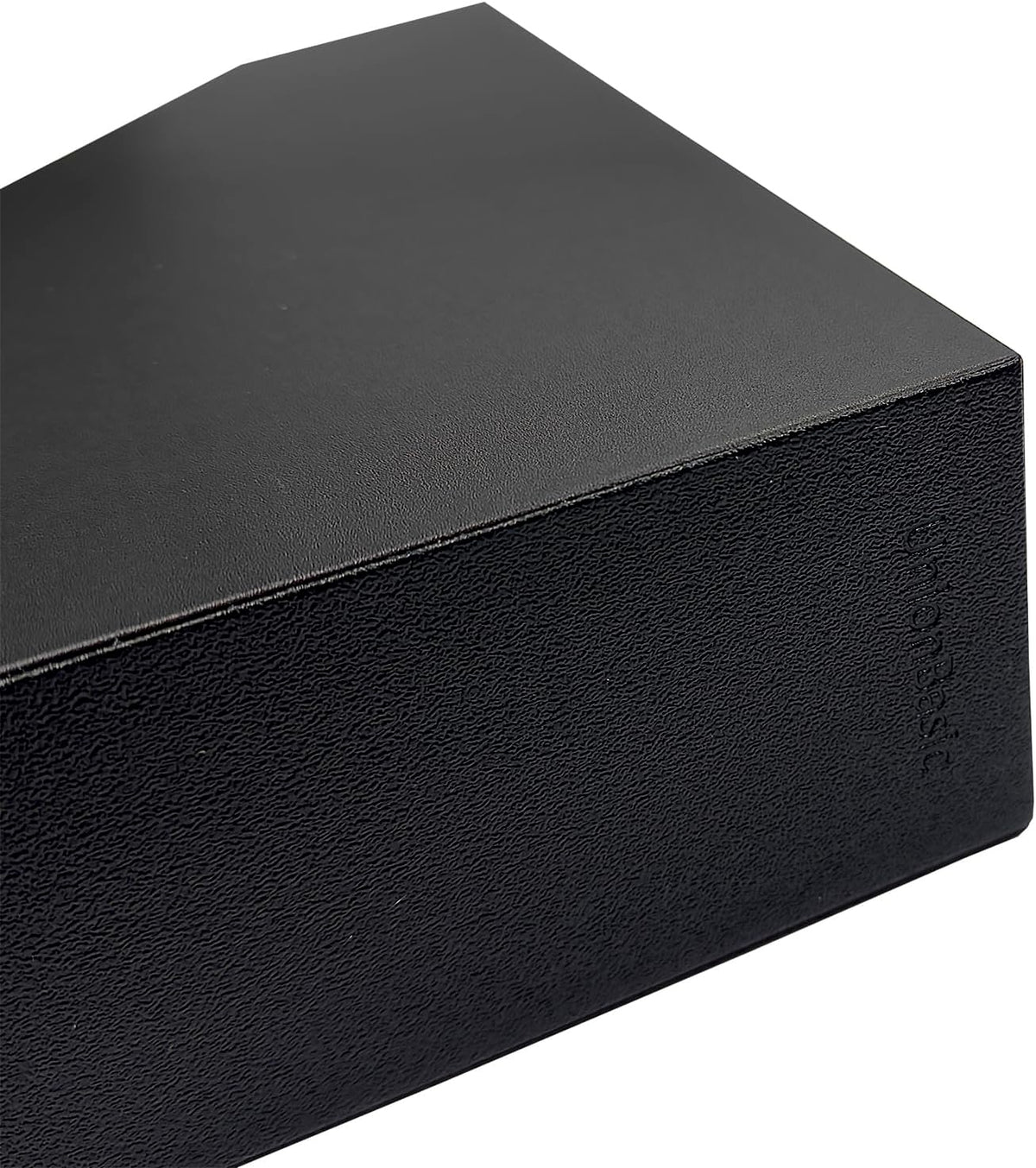 Leatherrette Magazine File Holder, Black