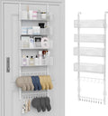 Over the Door Organizer, 2 in 1 Metal Hanging Closet Organizer & Hat Rack by NEYCIL