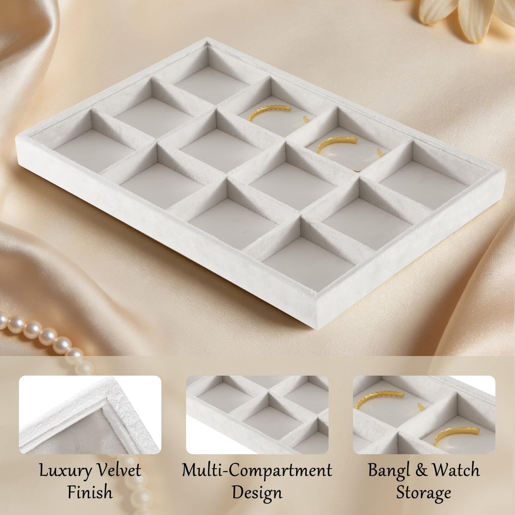 Jewelry Organizer Tray, Velvet Bracelet Display, Premium Jewelry Tray