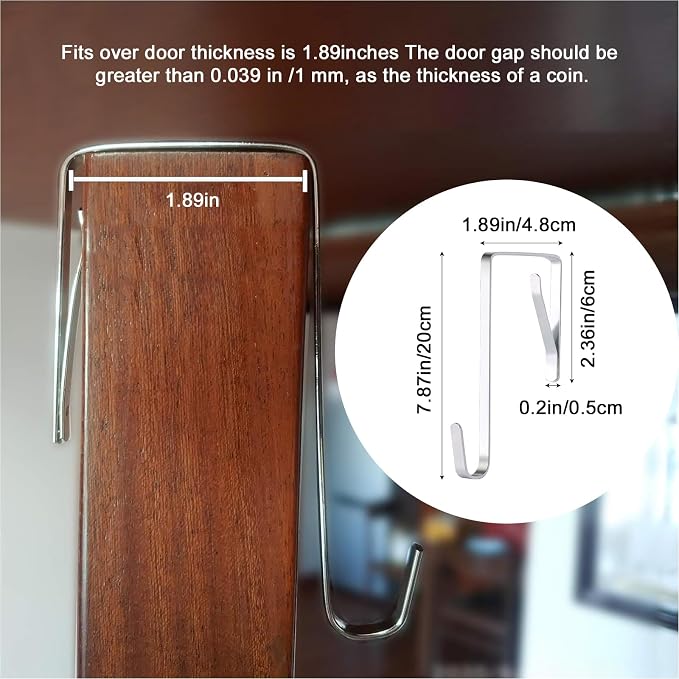 Wome Over the Door Jewelry Organizer Hanging: Double-Sided Storage - Image 3