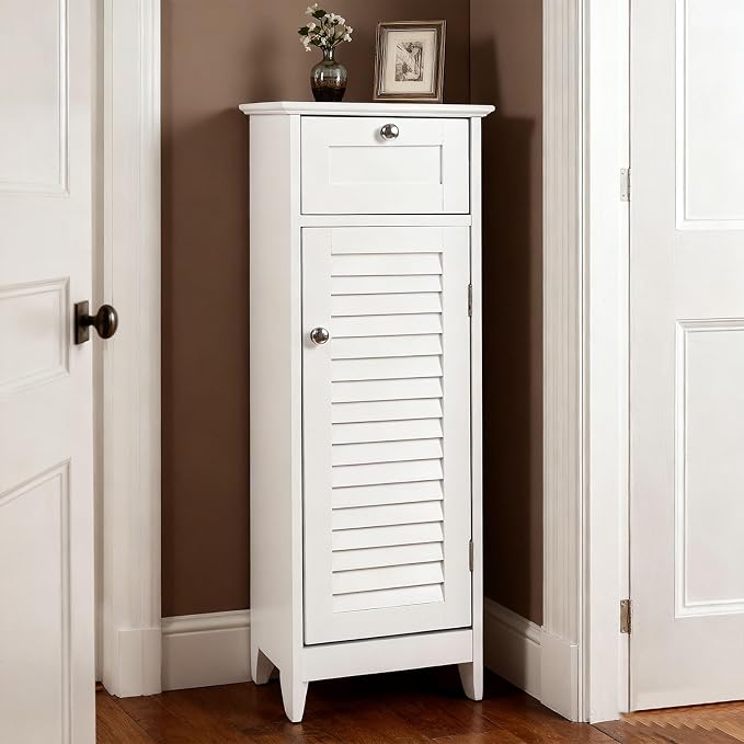Modern Style Bathroom Storage Cabinet Made of Sturdy MDF Equipped - Image 3