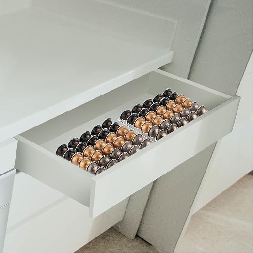 Eujgoov Coffee Capsule Storage Tray 25 Pods Holder Drawer - Image 3