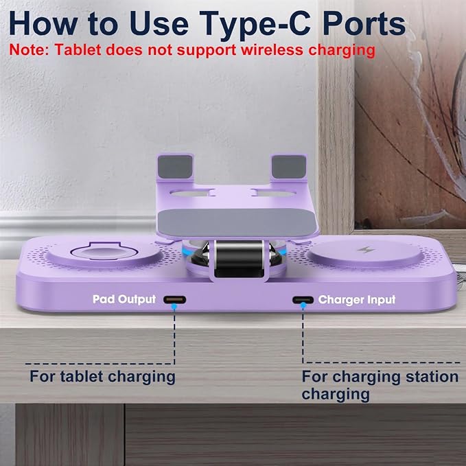 30W Charging Station for Apple Products, Foldable Wireless Charger - Image 7