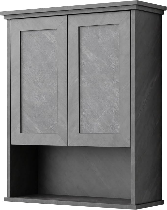 Bathroom Wall Cabinet Over Toilet Storage Cabinets 25x30 in Above Toilet Wood - Image 9