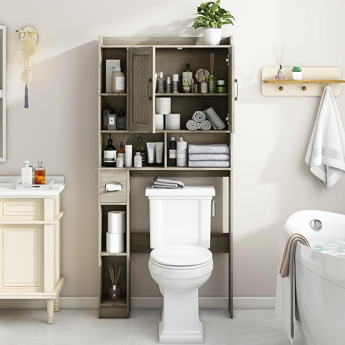 Farmhouse Storage Cabinet Over Toilet - Image 6