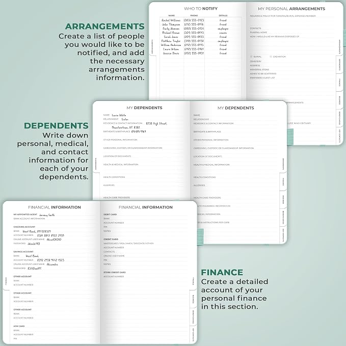 Clever Fox End of Life Planner – Final Arrangements Organizer - Image 4