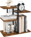 ELITEROO Desktop Shelf Organizer, 4-Tier Wooden Desk Bookshelf, Small Tabletop by ELITEROO