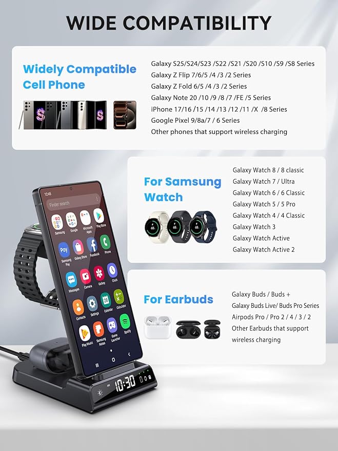 Wireless Charger for Samsung Charging Station - Image 3