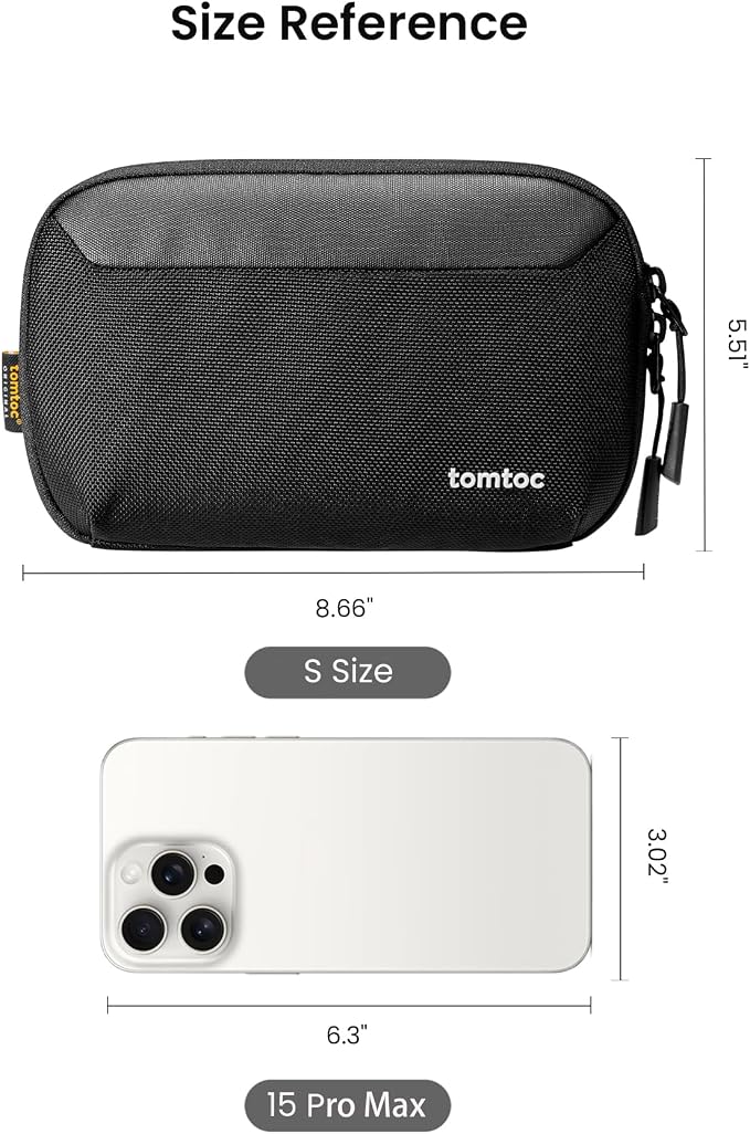 tomtoc Travel Cable Organizer Pouch, Electronics Accessories Organizer Portable - Image 4