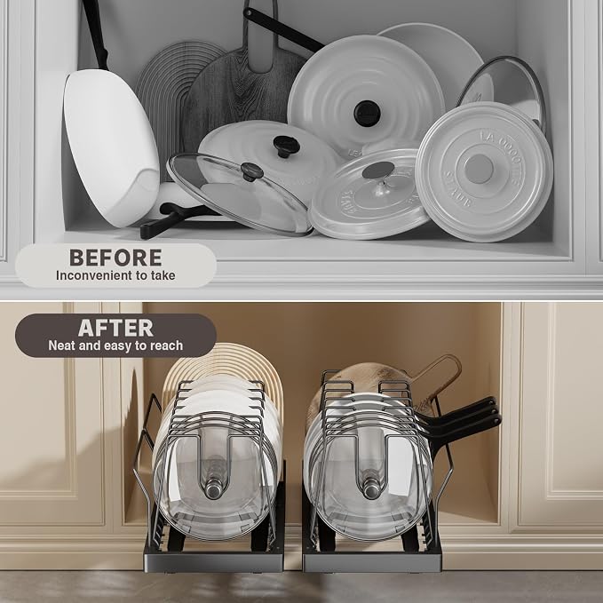 2 Pack Pots and Pans Organizer Under Cabinet - Image 3
