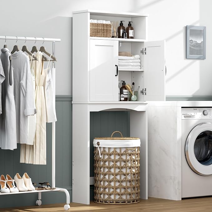 Over The Toilet Storage Cabinet, Over Toilet Storage Bathroom Organizer - Image 3