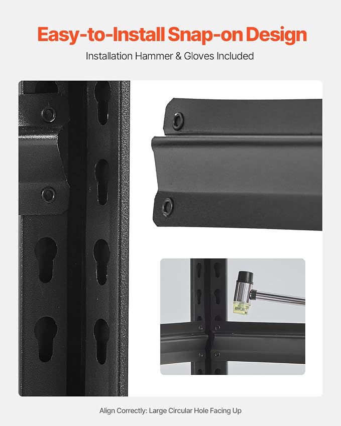 VEVOR Storage Shelves, 2000 lbs, 5 Tier Garage Storage Shelving - Image 8