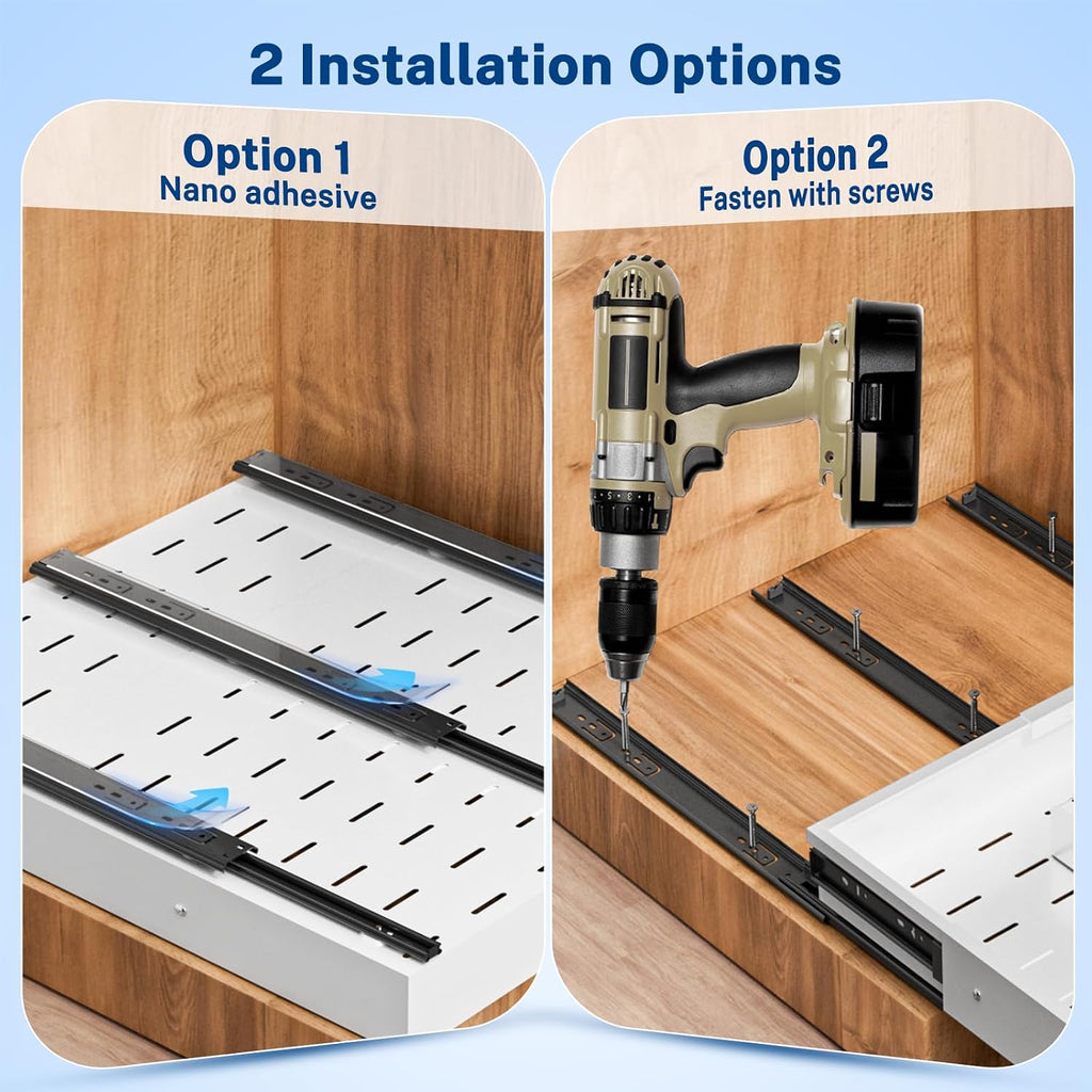 Pull Out Cabinet Organizer Expandable (12.4"-20.08")W &