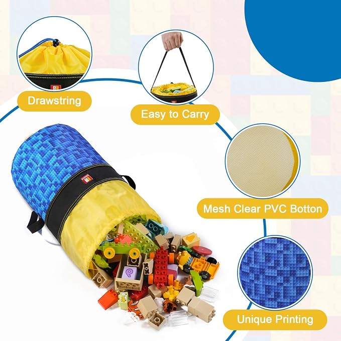 Toy Storage Organizer Basket Bag - Image 4