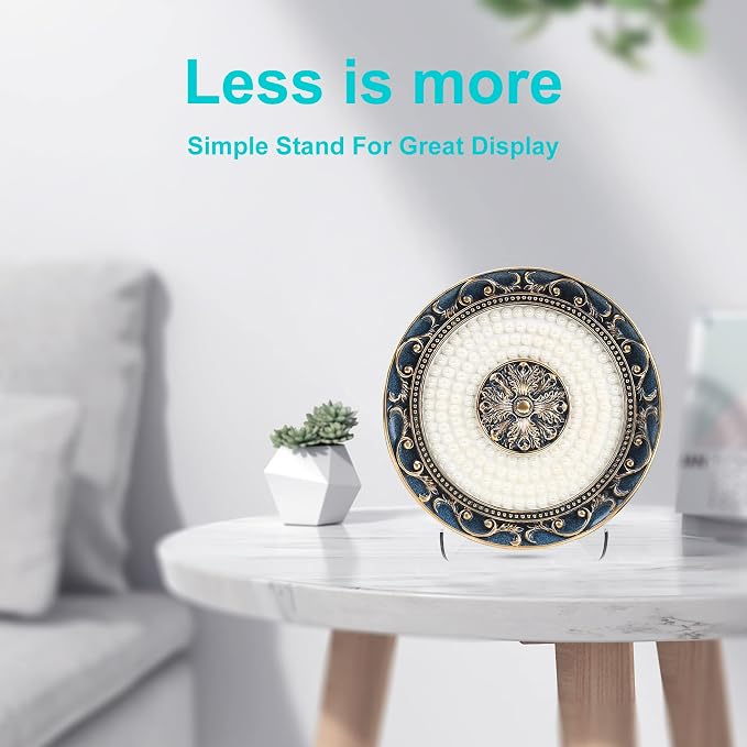 Boloyo Flat Back Acrylic Plate Display Stand, 3 Inch 5PC Clear Acrylic Display - Image 4