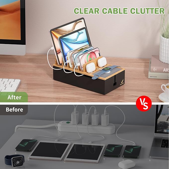 Pezin & Hulin Cord Organizer Box, Surge Protector Organizer, Device Charger - Image 2