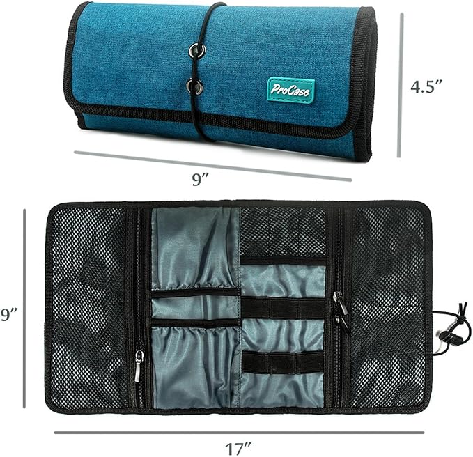 ProCase Electronic Organizer Cord Pouch, Travel Cable Charger Phone Accessories - Image 3